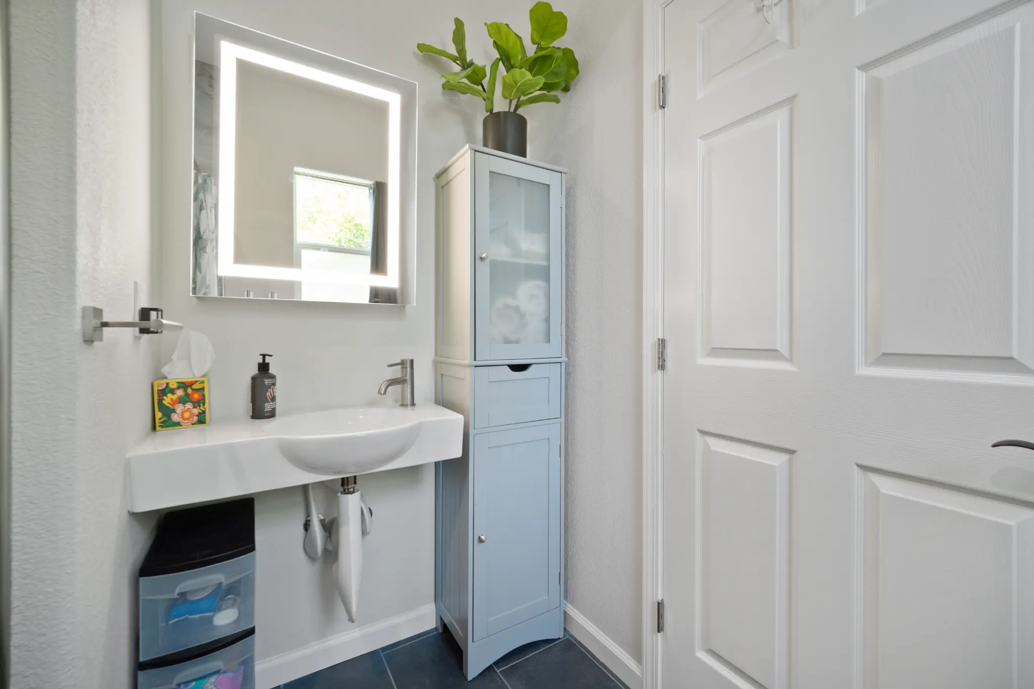Bathroom with tub and shower renovation at Seven Pines Court luxury home in Virginia Foothills Reno NV 89521